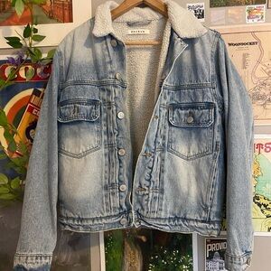 lined denim jacket